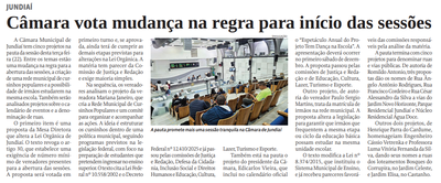 Câmara vota mudança na regra para início das sessões