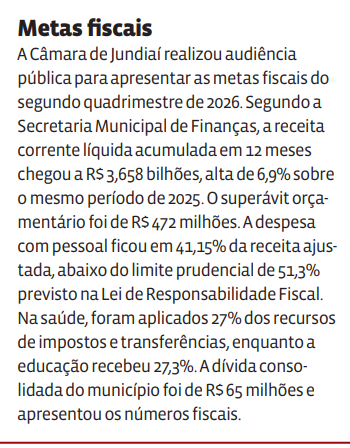 Metas fiscais