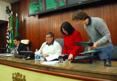 O presidente Gerson Sartori comanda os trabalhos O presidente Gerson Sartori comanda os trabalhos