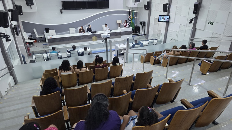 Câmara Municipal realiza a 8ª Sessão Ordinária do Parlamento Jovem