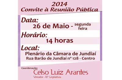 Reunião pública sobre o fim da violência contra a mulher 